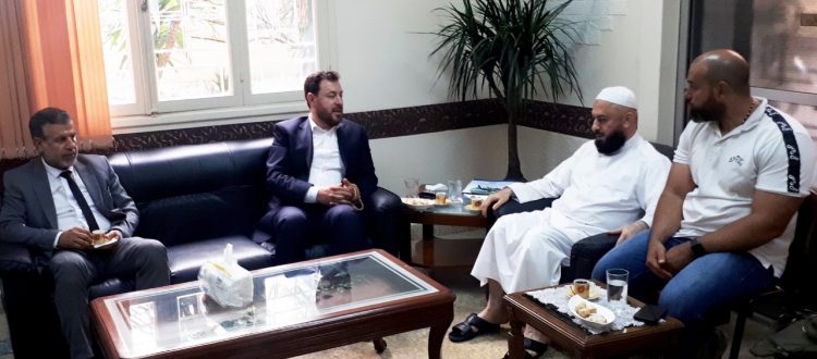 لقاء مع الإعلاميَّين د. عثمان عثمان وحسين خريس للبحث في سُبُل تطوير العمل الإعلامي الإسلامي في لبنان