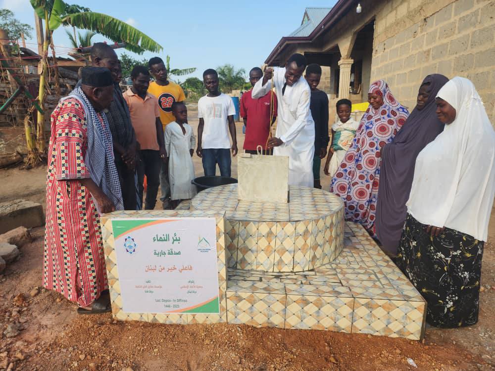 حفر “بئر النماء” في دولة غانا- البئر ٩٨ ضمن مشروع “سقيا الماء” في أفريقيا