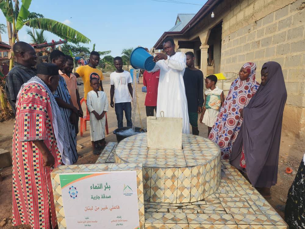 حفر “بئر النماء” في دولة غانا- البئر ٩٨ ضمن مشروع “سقيا الماء” في أفريقيا