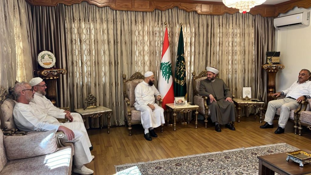 رئيس جمعية الاتحاد الإسلامي يزور مفتي زحلة والبقاع الغربي الشيخ علي الغزّاوي