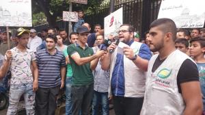 كلمة المنتدى الطلابي يليقيها أ. علي إبراهيم رئيس لجنة القدس والأقصى في جمعية الاتحاد الإسلامي