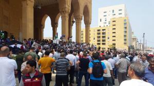 وقفة تضامنية نصرة للأقصى أمام مسجد الأمين في بيروت-004