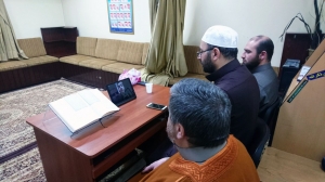دار القرآن تجيز الشيخ محمد خشان الحلبي (عبر سكايب) بقراءة عاصم