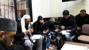 مجلس قرّاء الشام: قراءة كتاب (شرح قصيدة أبي مزاحم الخاقاني التي قالها في القراء وحسن الأداء) في دار القرآن الكريم – بيروت-007