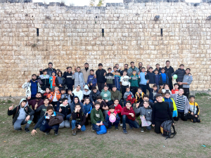 رحلة ترفيهية تربوية لطلاب نادي الفرقان الشتوي في طرابلس إلى قلعة بربر آغا التاريخية