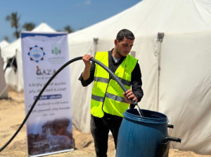 إعادة ترميم بئر مياه جوفي في غزة وتشغيله من خلال الطاقة الشمسية ضمن حملة طوفان الأمل