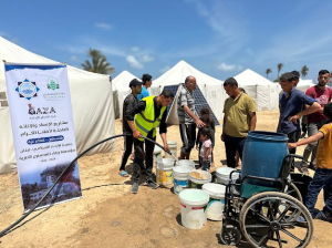 إعادة ترميم بئر مياه جوفي في غزة وتشغيله من خلال الطاقة الشمسية ضمن حملة طوفان الأمل