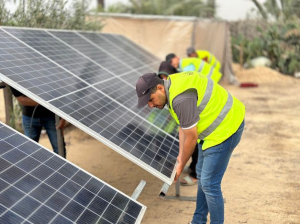 إعادة ترميم بئر مياه جوفي في غزة وتشغيله من خلال الطاقة الشمسية ضمن حملة طوفان الأمل