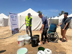 إعادة ترميم بئر مياه جوفي في غزة وتشغيله من خلال الطاقة الشمسية ضمن حملة طوفان الأمل