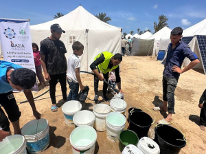 إعادة ترميم بئر مياه جوفي في غزة وتشغيله من خلال الطاقة الشمسية ضمن حملة طوفان الأمل