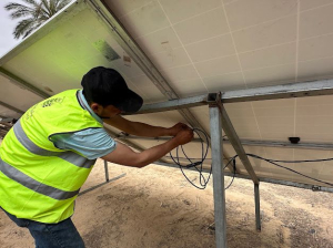 إعادة ترميم بئر مياه جوفي في غزة وتشغيله من خلال الطاقة الشمسية ضمن حملة طوفان الأمل