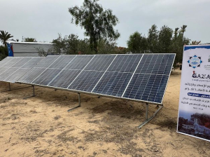 إعادة ترميم بئر مياه جوفي في غزة وتشغيله من خلال الطاقة الشمسية ضمن حملة طوفان الأمل