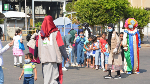 يوم ترفيهي ودعم نفسي للأطفال بعد تفجير بيروت في منطقة الكارنتينا