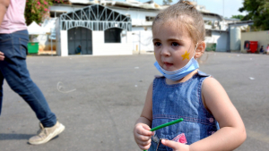 يوم ترفيهي ودعم نفسي للأطفال بعد تفجير بيروت في منطقة الكارنتينا