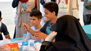 يوم ترفيهي ودعم نفسي للأطفال بعد تفجير بيروت في منطقة الكارنتينا