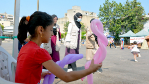 يوم ترفيهي ودعم نفسي للأطفال بعد تفجير بيروت في منطقة الكارنتينا