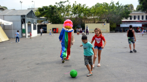 يوم ترفيهي ودعم نفسي للأطفال بعد تفجير بيروت في منطقة الكارنتينا