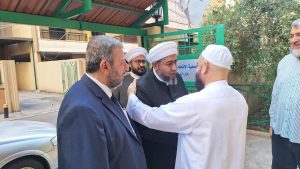 جلسة تعارف ونفحات إيمانية ومعارف حديثية مع فضيلة الشيخ المحدّث د. ضياء الدين المشهداني في دار الدعوة – بيروت