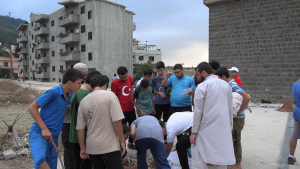 مبيت دعوي للشباب المشاركين في دورة "مهارات المسلم الجديد" في مسجد البيرة الأثري