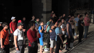 مبيت دعوي للشباب المشاركين في دورة "مهارات المسلم الجديد" في مسجد البيرة الأثري