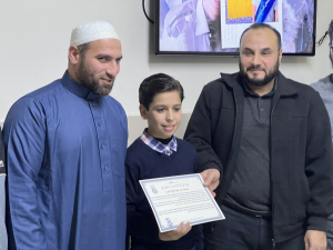 مجلس ختم الطالب محمد غزال (12 سنة) في دار القرآن الكريم – طرابلس