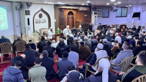 مجلس ختم وتسليم للإجازة بقراءتَي ابن كثير وأبي جعفر للطالب بلال الأشقر في صيدا