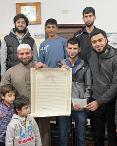 مجلس ختم وتسليم الإجازة للأخ عدنان حندوش بقراءة الإمام عاصم الكوفي