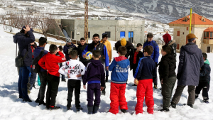 رحلة ثلجية إلى جبال اللقلوق لطلاب عالم الفرقان في طرابلس