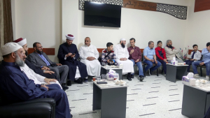 استقبال وفود المهنّئين والمهنّئات بعيد الفطر المبارك