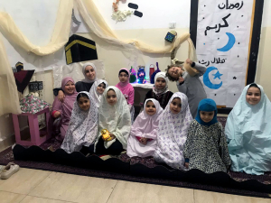 سيبانة رمضان مع عالم الفرقان - نشاط تفاعلي لفتيات عالم الفرقان في صيدا