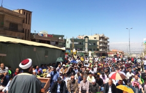 مسؤول الجمعية في البقاع يخطب الجمعة بالمعتصمين المطالبين بالعفو العام