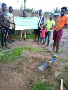 حفر بئر “السلام” في دولة غانا، وهو البئر 37 لمؤسسة نماء في إفريقيا