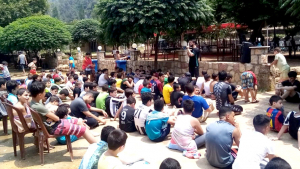 نشاط ترفيهي لطلاب عالم الفرقان إلى عيون السمك