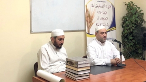 مجلس تسليم الإجازة بالقراءات العشر الكبرى من طريق طيبة النشر للأخ مجد فاخورجي في دار القرآن الكريم - صيدا