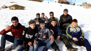 رحلة ثلجية إلى جبال اللقلوق لأشبال عالم الفرقان في طرابلس