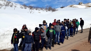 رحلة ثلجية إلى جبال اللقلوق لأشبال عالم الفرقان في طرابلس