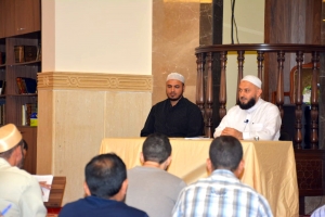 مجلس حديثيّ في سماع أوائل الكتب الستّة والديث المسلسل بالأوّلية مع الشيخ حسن قاطرجي في مسجد الفرقان - عرمون