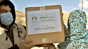 لمساعدتهم في مواجهة العاصفة.. مؤسسة نماء توزّع المازوت والطرود الغذائية في مخيمات عرسال بالتعاون مع حملة القلمون